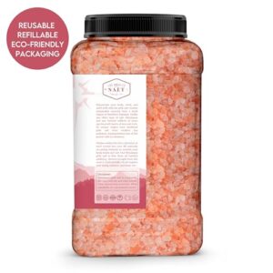 LA SALT CO Kashmir 5 Lbs Pink Himalayan Salt Bulk Jar, Coarse | 100% Pure, Food Grade with 84 Trace Minerals | Kosher Certified, Vegan, Non-GMO, & Cruelty-Free