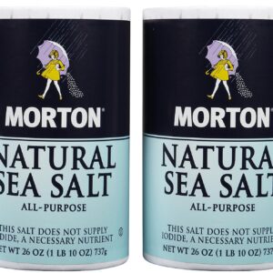 Morton Salt Natural Sea Salt - 1.62 Pound (Pack of 2)