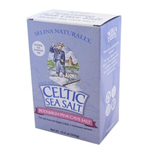 Celtic Sea Salt Pink Potassium Cave Salt 10.6 Oz (300 G) – Extra Fine Grain, Natural, Light In Sodium – For Shaker Jar, Salty, 10.6 Oz (Pack of 1)