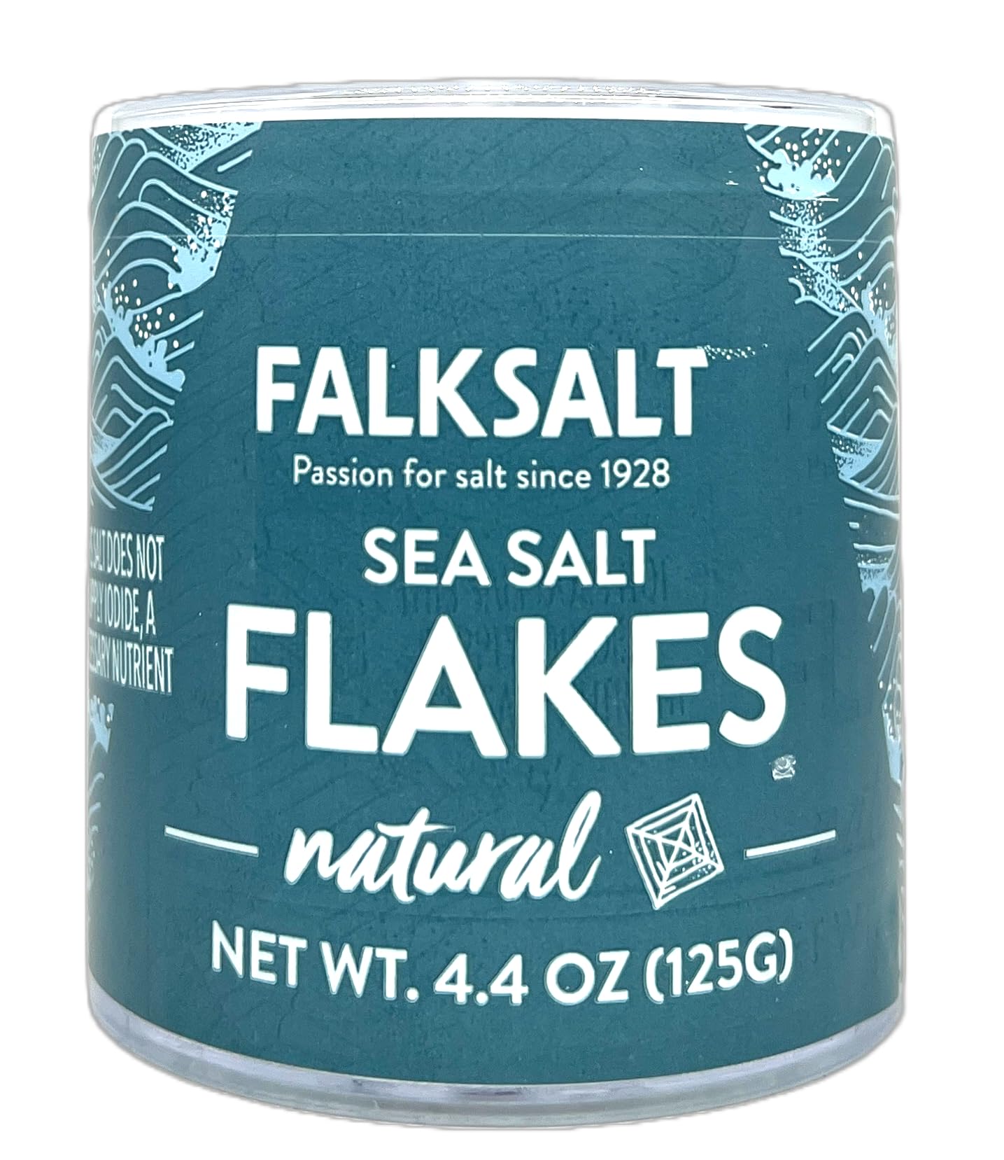 FALKSALT | Natural Sea Salt Flakes 4.4oz. | Gourmet Finishing Salt | Handcrafted, Kosher and Halal Certified