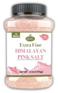 good tierra himalayan pink salt in jar - extra-fine grain - 2.5 lb.