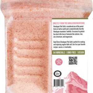 Good Tierra Himalayan Pink Salt in Jar - Extra-Fine Grain - 2.5 lb.