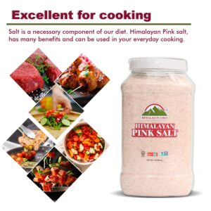 Himalayan Chef Pink Salt Fine Grain, Plastic Jar - 5lbs GMO & Gluten-Free