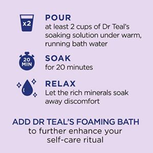 Dr Teal's Pure Epsom Salt, Soothe & Sleep with Lavender, 3 lb (Pack of 4) (Packaging May Vary)