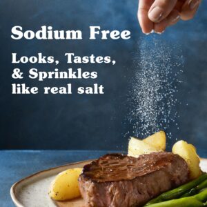 NU Salt Sodium-Free Salt Substitute (2 Pack) Contains Potassium Chloride, Table Salt Alternative, Vegan, Good for Chips, Pretzels, French Fries, Popcorn Seasoning, 3oz Shaker Bottle