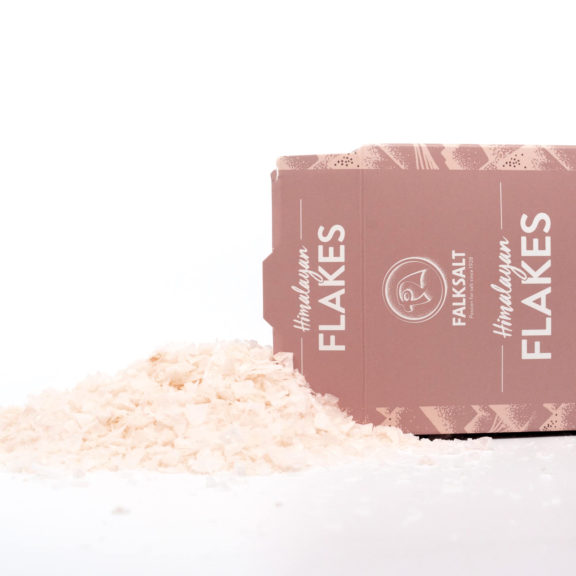 FALKSALT | Pink Himalayan Flake Salt 8.8oz. | Gourmet Finishing Salt Flakes | Handcrafted, Kosher and All Natural Gourmet Salt