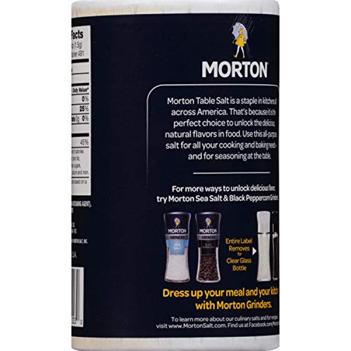 Morton Table Salt, Iodized, 26 Ounce (Pack Of 24)