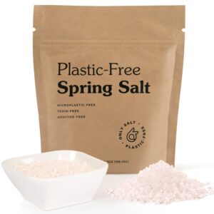 spring salt - organic - microplastic free sea salt - coarse - 7oz pouch