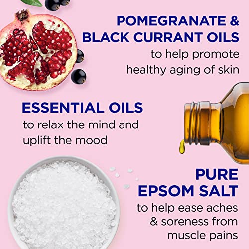 Dr Teal's Pure Epsom Salt, Pomegranate & Black Currant, 3 lbs (Packaging May Vary)