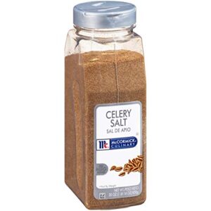 mccormick culinary celery salt, 30 oz - one 30 ounce container of celery salt seasoning for creating soups, stews, marinades, sauces and more