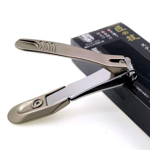 Green Bell - Takumi No Waza - Stainless Steel Nail Clipper (G-1205) - Built-in Nail File - Made in Japan