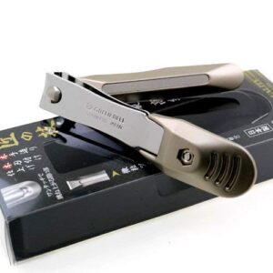 Green Bell - Takumi No Waza - Stainless Steel Nail Clipper (G-1205) - Built-in Nail File - Made in Japan