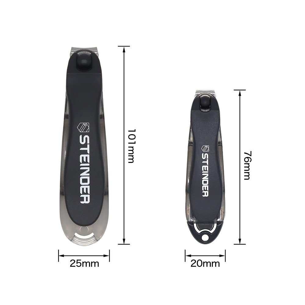 Nail Clippers, Steinder® Easy 360 Rotation Nail Clippers SET Made in Korea/cortauñas cortaúñas de manos y pies/Gift for Men & Women Convenient Senior for Thick Toe nail.