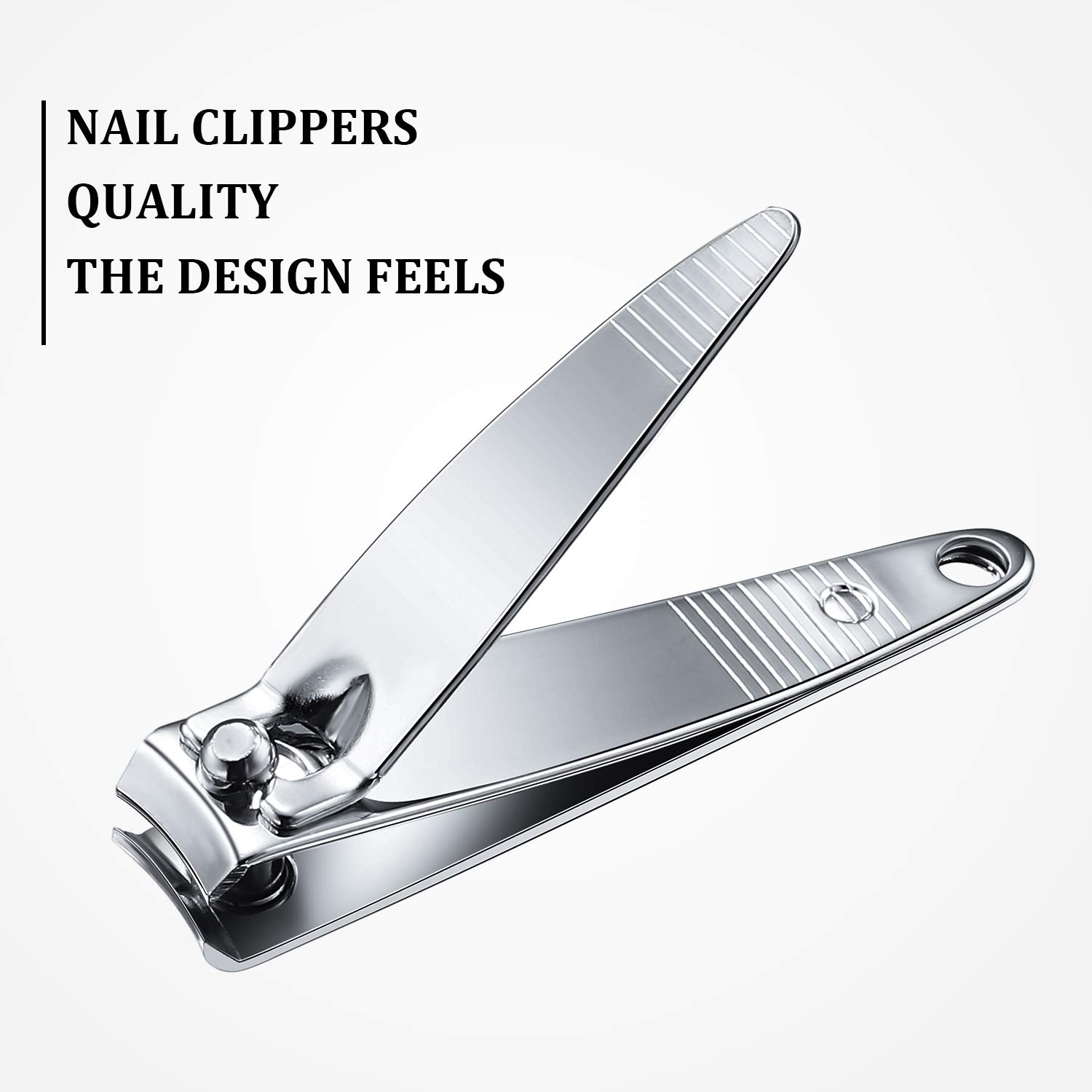 Mudder 100 Pieces Nail Clippers Bulk for Men and Women Stainless Steel Fingernail Clippers Flat Toenail Clippers Portable Travel Fingernails Pointed Manicure Pedicure Sturdy Trimmer Set for Men Women