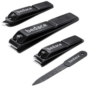 nail clippers set,toe nail/toenail clippers and fingernail clippers for men/women/kids,4 pic nail cutter set include nail file gifts for women and men mom.