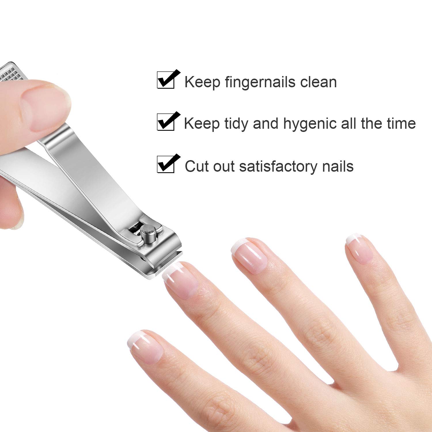 6 Pieces Large Toenails Clippers Straight Edge Toenails Clippers Stainless Steel Nails Cutters for Men Women Thick Nails