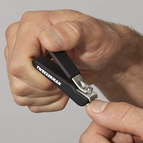 Tweezerman Precision Grip Fingernail Clipper, Black