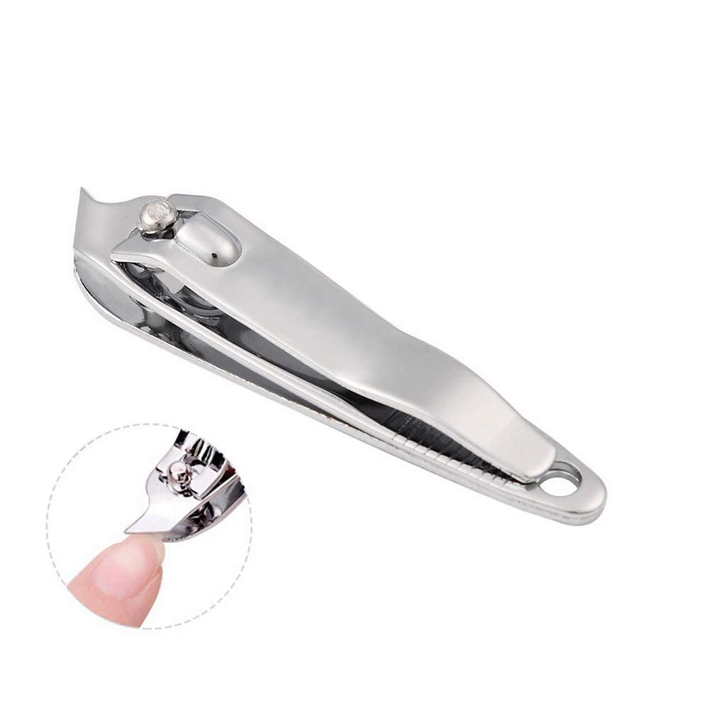 DNHCLL 2 PCS Metal Slanted Edge Nail Cutting Clippers Pedicure Manicure Tool Slanted Tip Cuticle Nail Clipper Cutter Nail Clipper Cutter Pedicure Manicure Tool