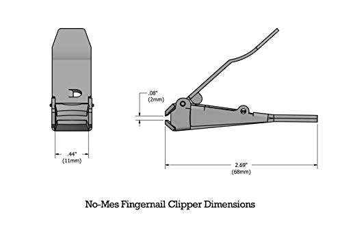 Genuine No-mes Fingernail Clipper, Catches Clippings, Made in USA