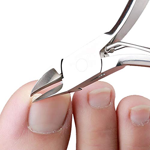 Podiatrist Nail Clippers, Professional Thick & Ingrown Toenail Clippers for Men & Seniors,Pedicure Clippers Toenail Cutters, Super Sharp Curved Blade Grooming Tool