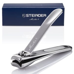 Toenail Clippers Meister Premium Steinder® Full Metal Premium Nail Clippers Catcher Structure Nail Clippers Gift for Mom & Dad Gift Finger Clipper for Grooming Stuff Men - Made in Korea