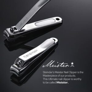 Toenail Clippers Meister Premium Steinder® Full Metal Premium Nail Clippers Catcher Structure Nail Clippers Gift for Mom & Dad Gift Finger Clipper for Grooming Stuff Men - Made in Korea