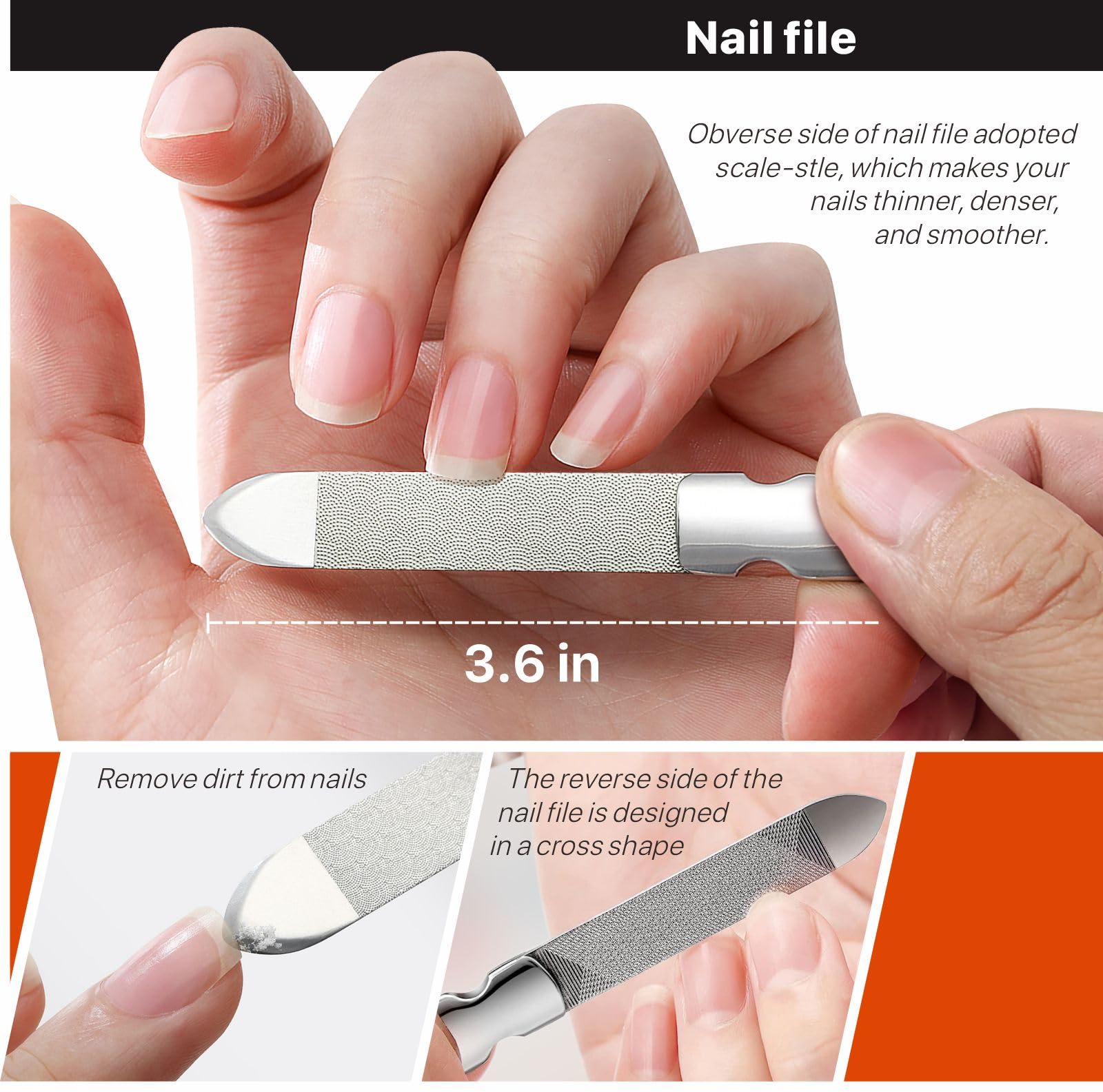 Nail Clippers Set, Toe Nail Clippers for Thick Nails for Seniors, Mess-Free Nail Clippers,Toenail Clippers, Nail Clippers for Men, Nail Clippers with Catcher, Toenail Clippers for Thick Toe Nails