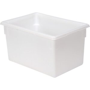 rubbermaid fg350100wht white plastic box 21.5 gallon 18 x 26 x 15 - lot of 6