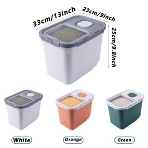 WMGoods 20 lbs Rice Storage Container,Large Capacity Home Rice Container,Rice bin,Rice Airtight Dry Food Storage Containers,for Flour,Cereal,Dry Food Storage,Kitchen Pantry Organization