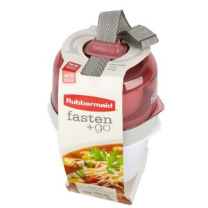 Rubbermaid Fasten + Go Soup Kit, Marsala, 3-Piece Set