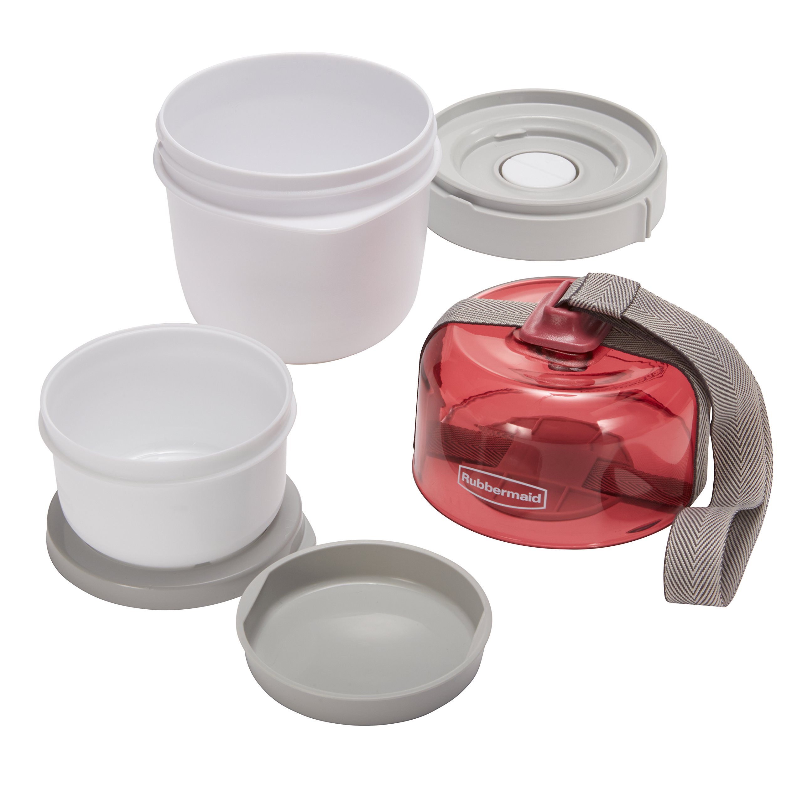 Rubbermaid Fasten + Go Soup Kit, Marsala, 3-Piece Set