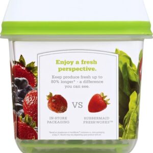 Rubbermaid Produce Food Storage, 6.3 Cup, Green