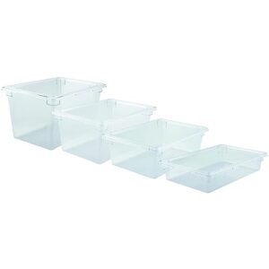 Winco Polycarbonate Food Storage Box, 12 by 18 by 3-1/2-Inch