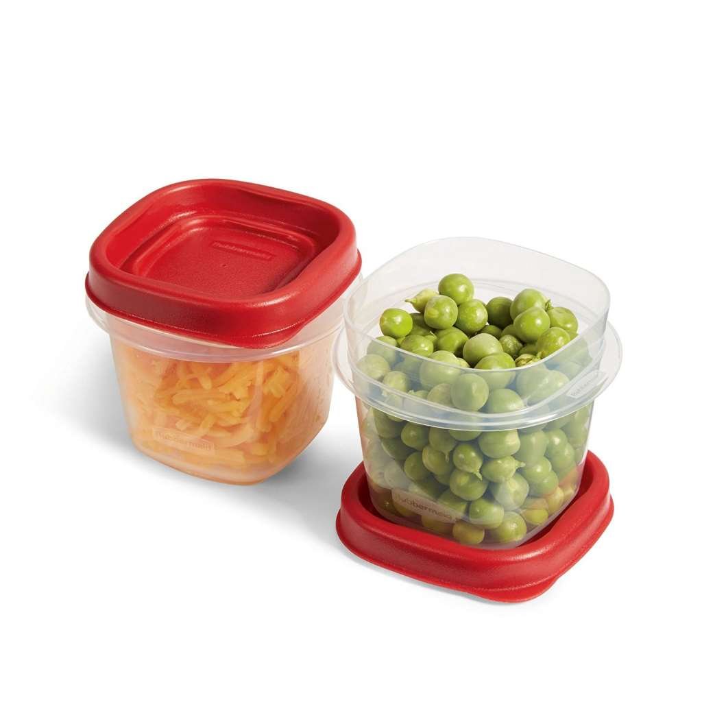 Rubbermaid 1776477 1/2 Cup Square Food Storage Containers 2 Count