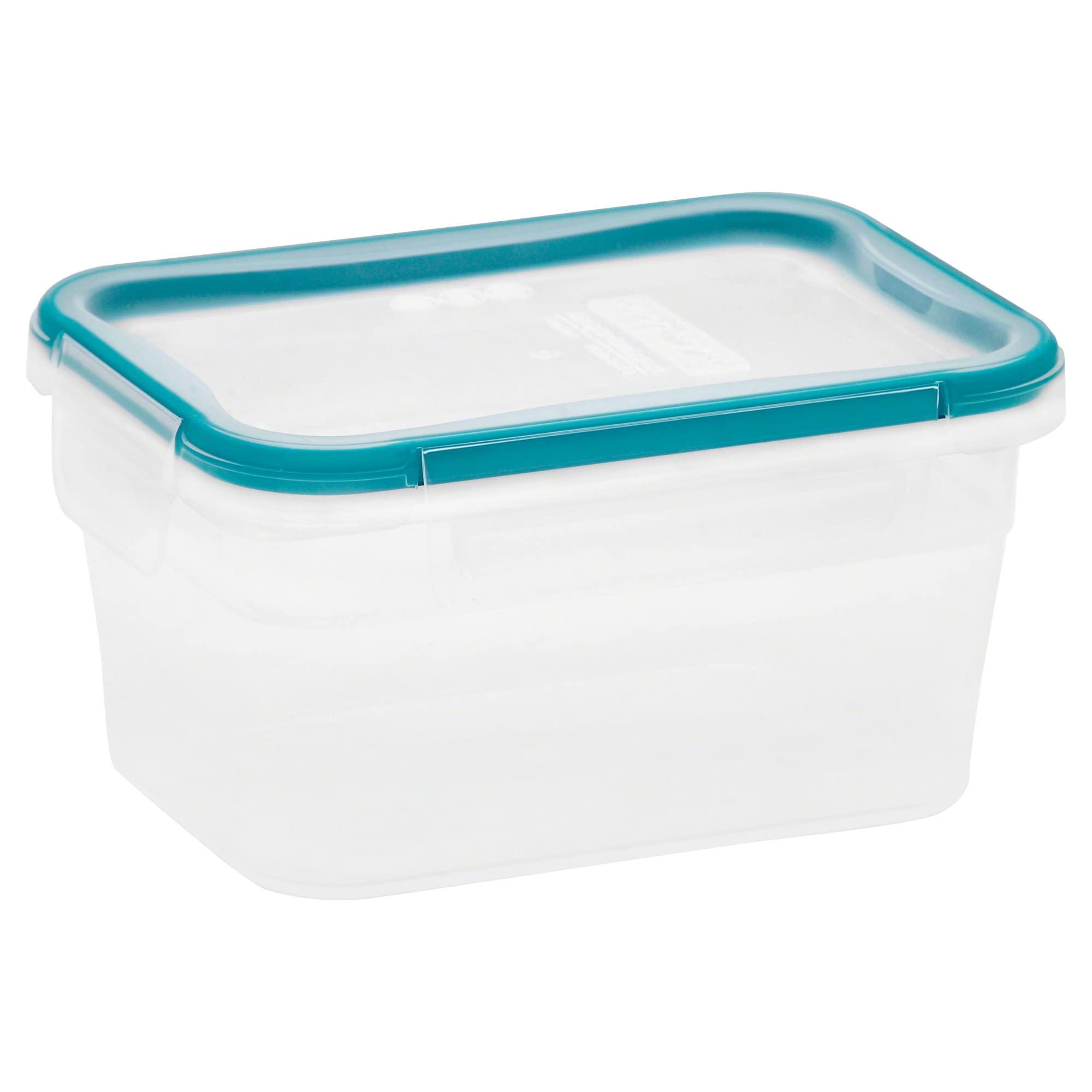 Snapware Total Solution 5-Cup Plastic Food Storage Container with Lid, 5-Cup Rectangular Meal Prep Container, Non-Toxic, BPA-Free Lid with 4 Locking Tabs, Microwave, Dishwasher, and Freezer Safe