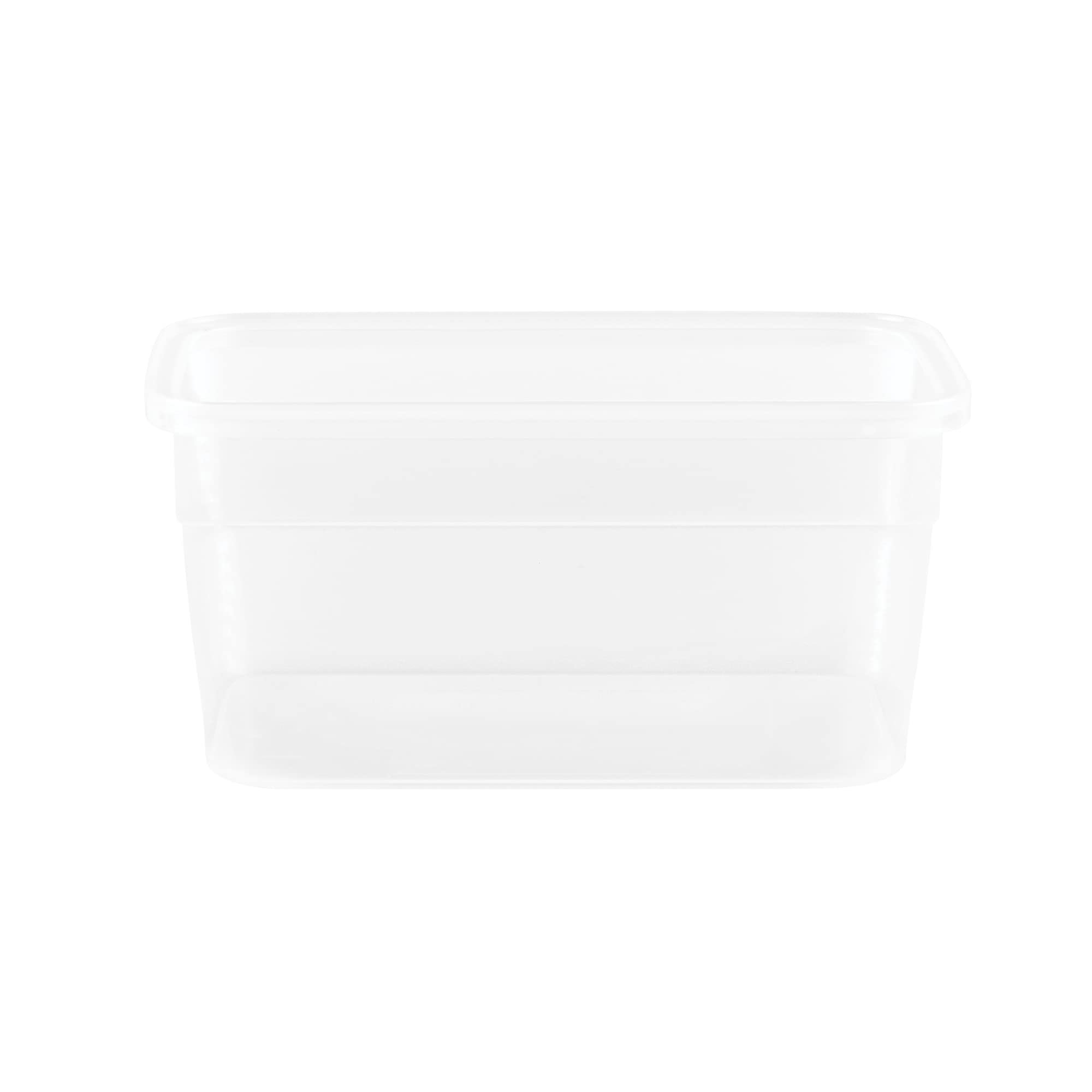 Snapware Total Solution 5-Cup Plastic Food Storage Container with Lid, 5-Cup Rectangular Meal Prep Container, Non-Toxic, BPA-Free Lid with 4 Locking Tabs, Microwave, Dishwasher, and Freezer Safe