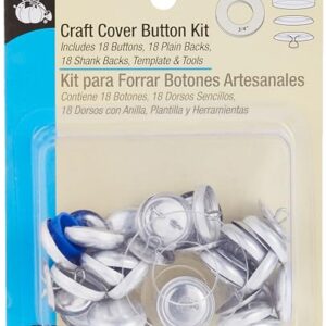 Dritz 114-30 Craft Cover Button Kit with Tools, Size 30 - 3/4-Inch, 18-Sets