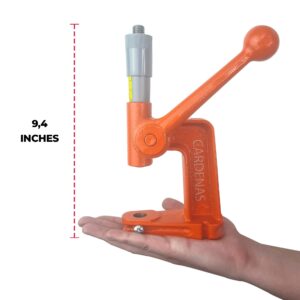 Cardenas - Kit Button Maker Machine - Button Maker Mold, DIY Button Pin Maker Machine - with 100 buttons, Orange, 2 1/8" (55mm)