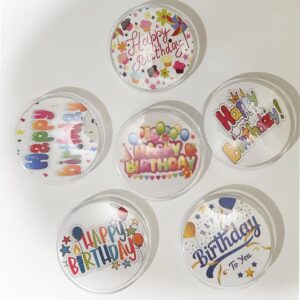 25 Sets Button Maker DIY Button Pins, Clear Acrylic Button Pin Badge for Crafts Supplies, School Projects (2.36 Inch)