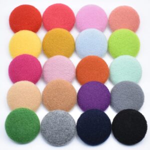 Bundle: BEAMNOVA 300 Sets of Button Supplies for Fabric Button Maker Kit Punch Press Cloth Button Cover Making Machine, 100 Sets of Each 18mm, 25mm, 30mm