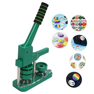 Button Maker Machine 44Mm DIY Card Press Machine Cutter Pens Color 100 Sets Badge Machine Portable Plastic Iron Consumables Button Making Machine Badge Maker Machine Button