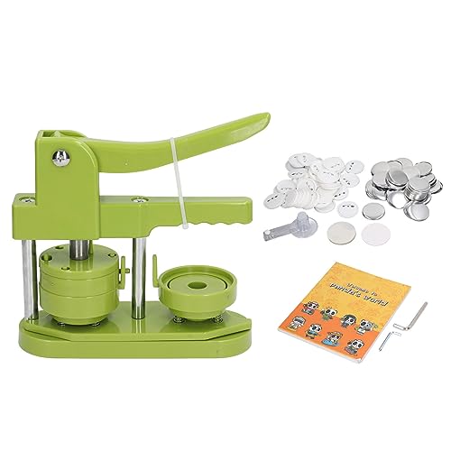 Button Maker Machine Kit with Pattern Book, DIY Badge Press for DIY Crafting, Safe and Simple Operation, Ergonomic Handle (58mm)