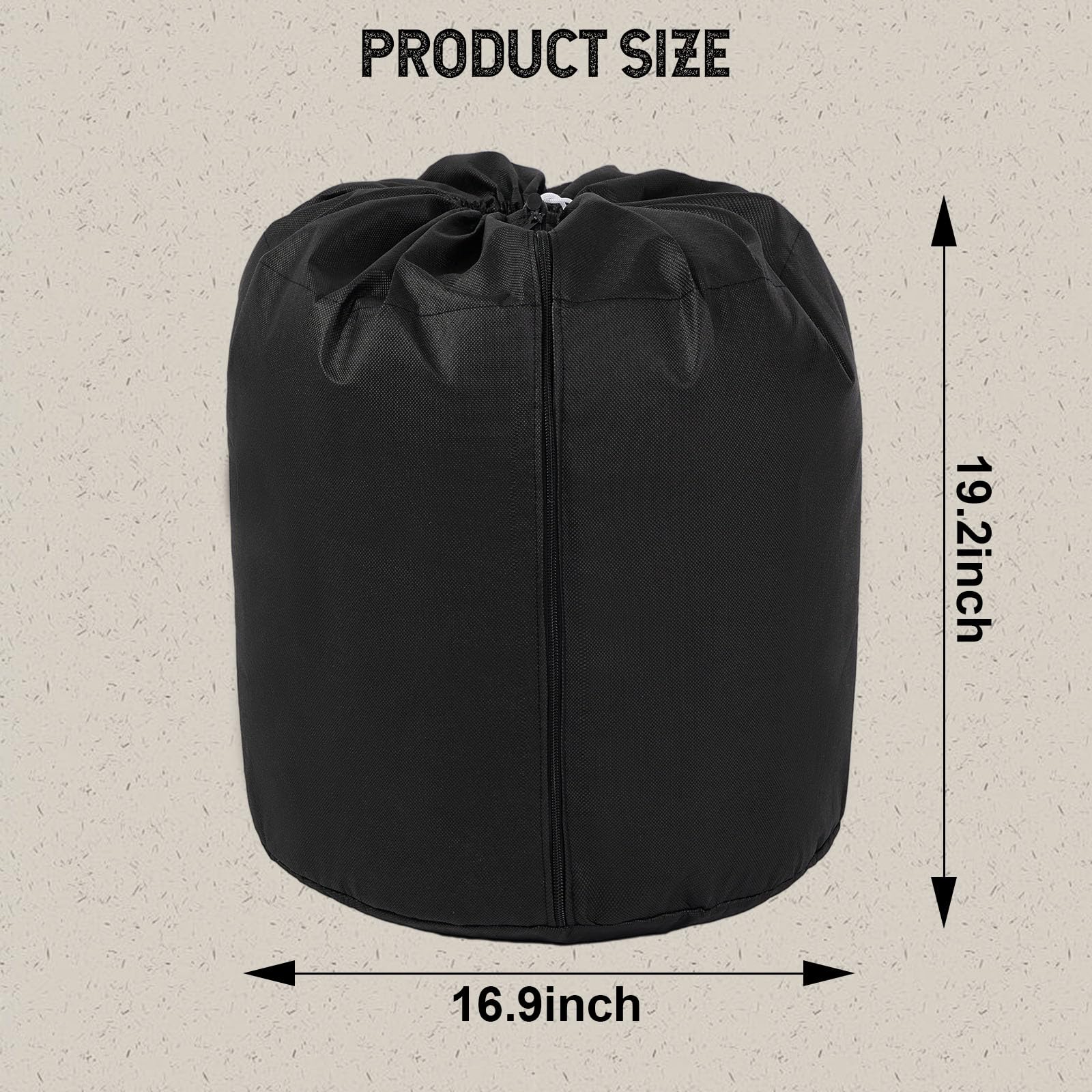 Ecmln 2PCS Plant Winter Protection Pot, Winter Plant Frost Protection Cover,16.9 * 19.2in Flower Pot Protection Bag for Winter Outdoor Fruit Trees Potted Plants Shrubs (2PCS)