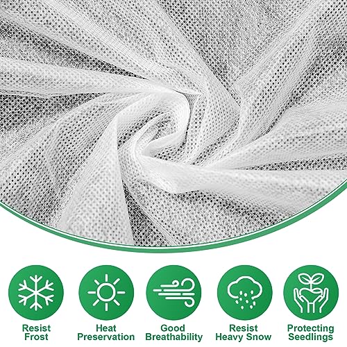 GonLei 2Pack 10X25 FT Plant Covers Freeze Protection1.05oz Garden Cover Plant Floating Blankets Row Cover,Winter Plants Frost Blanket for Outdoor,Plants Cloth Freeze Protection Fabric