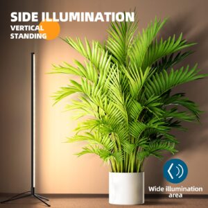 Barrina Grow Lights for Indoor Plants with Stand, 42W 169 LEDs Full Spectrum Wide Illumination Area, T10 Vertical Standing Plant Grow Light, 4FT Height with On/Off Switch and Tripod Floor Stand