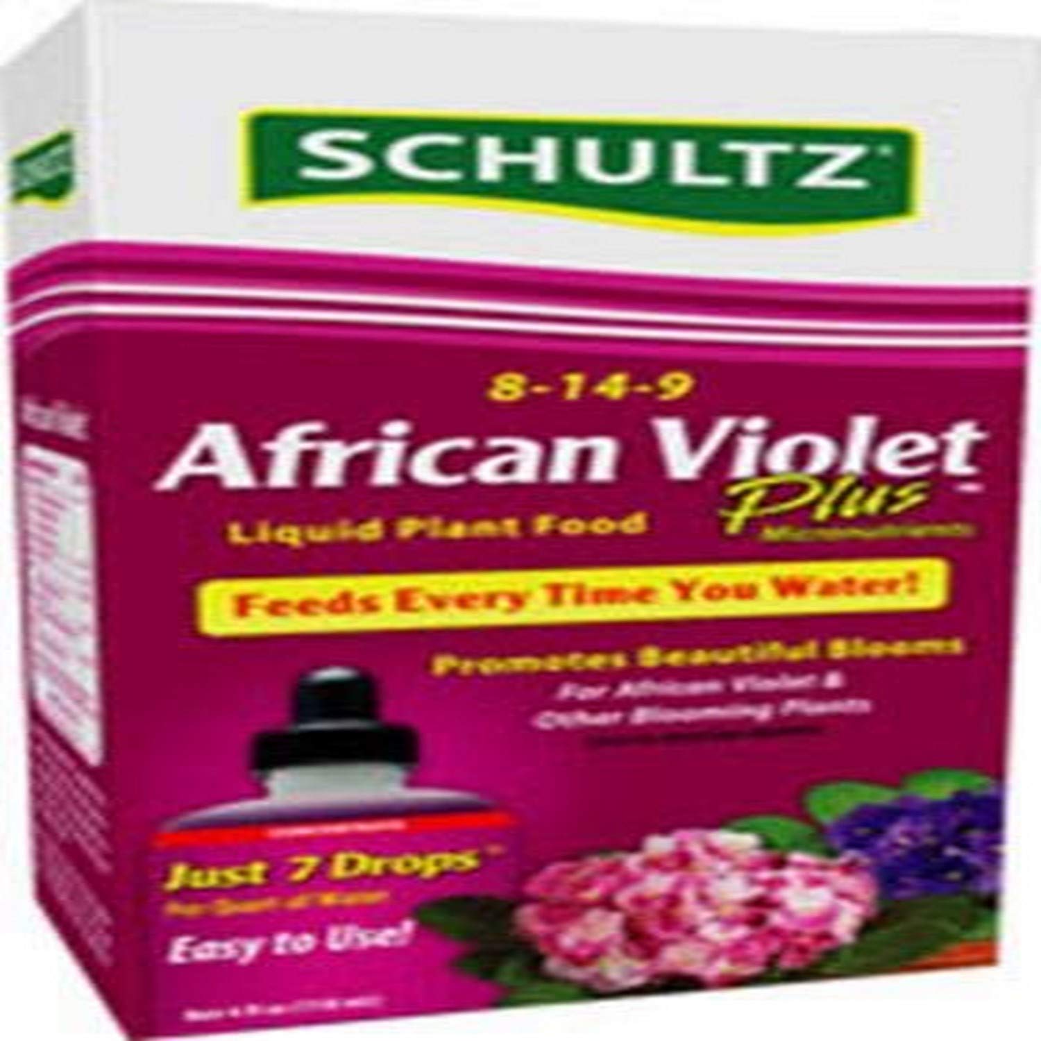 Schultz SPF44900 African Violet Plus Liquid Plant Food 8-14-9, 4 Ounce