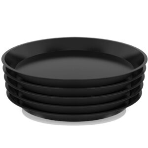 FUOAUYK Plant Saucer 14 16 18 20 22 Inch, Heavy Duty Plant Tray for Pots, Plastic Pot Saucers for Plants, Large Drip Trays for Potted Plants, Round Water Tray for Indoors