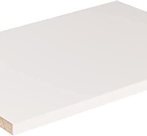 White Cabinet Shelves Melamine 1/2'' Thick, Custom, Cut to Size. (12'' Depth x 14' Inches Length)