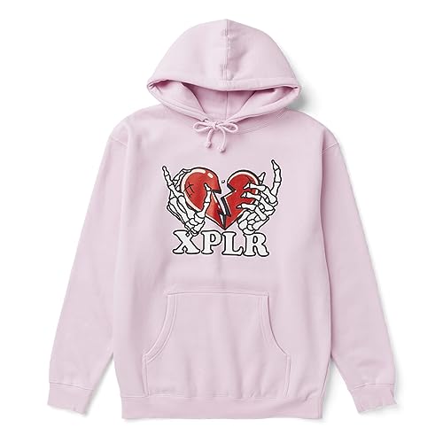 DGSGSWTT XPLR Heartbreak Unisex fashion hoodie casual pocket drawstring pullover clothing (Pink,X-Large)