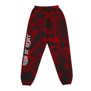 MARLLEGEBEE XPLR Colby Brock Horns Red Tie Dye Shatter Hoodies Jogger Pants Sam and Colby Sweatshirts+Sweatpants